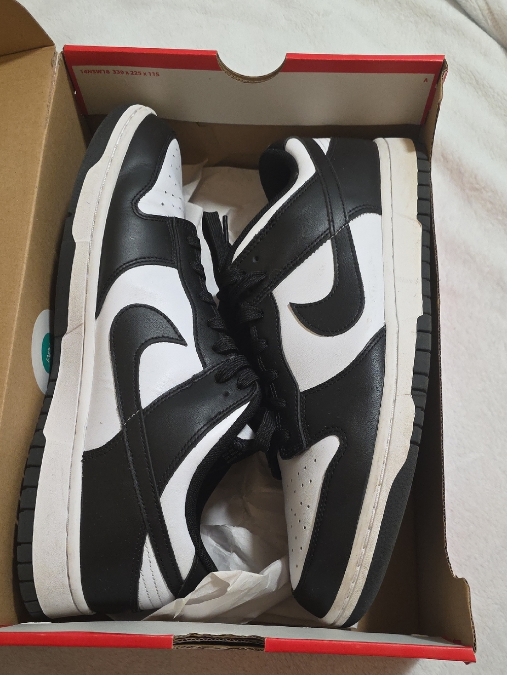 Nike Men’s Black and White Low-Top Skate Sneakers